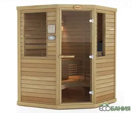 Сауна в сборе SAWO SR01-19717602 1616LAC без оборудования и аксессуаров (1,6м х 1,6м, кедр)