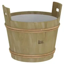 Запарник Sawo 40л. с белой пластиковой вставкой, 392-D