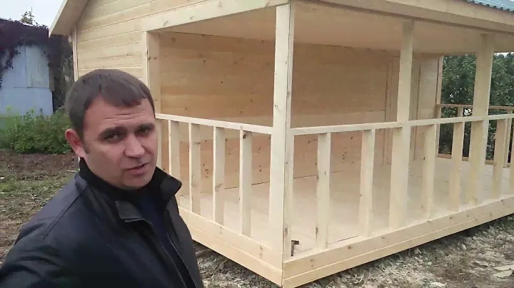 Баня 3х6 с верандой 2 х6