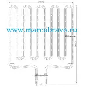 Тэн арт. SCA 200 печи SAWO Scandia 60NB. NS. Nordex-60NB