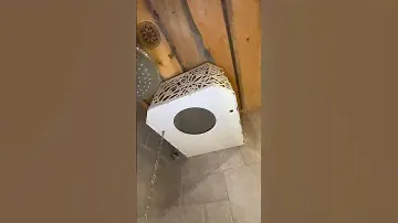 Обливное устройство в бане с отделкой из Кело🚿 #сухостойнаясосна #kelo #кело