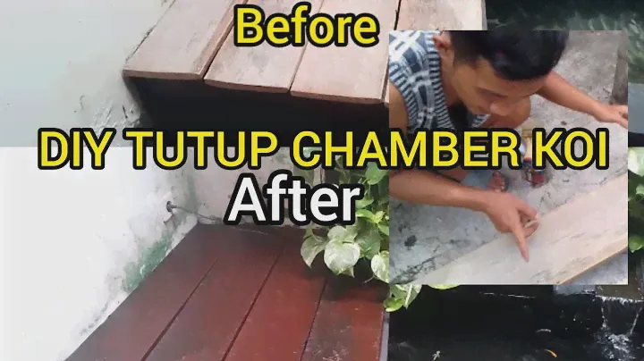 DIY TUTUP CHAMBER KOLAM IKAN KOI | Tutup filter kolam | Dari kayu bekas,hasil berkualitas