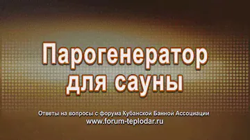 Парогенератор для сауны