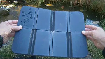 Сидушка туристическая Fox Outdoor складная в чехле, чёрная.