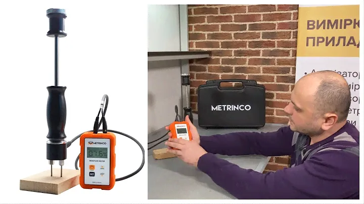 Профессиональный влагомер древесины METRINCO M141W (M140W) - высокоточный прибор с молотковым зондом