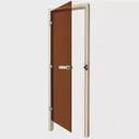 Дверь SAWO 8/19, бронза, левая, кедр, 731-3SGD-L