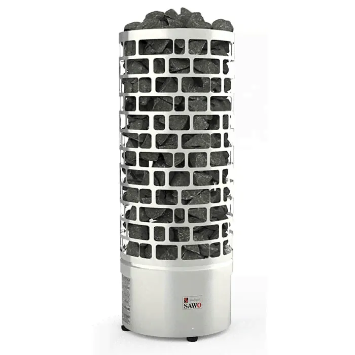 Электрическая печь SAWO Tower Aries круглая ARI3-90Ni2-P (встроенный блок мощности Saunova 2.0. Панель управления не включена)-0